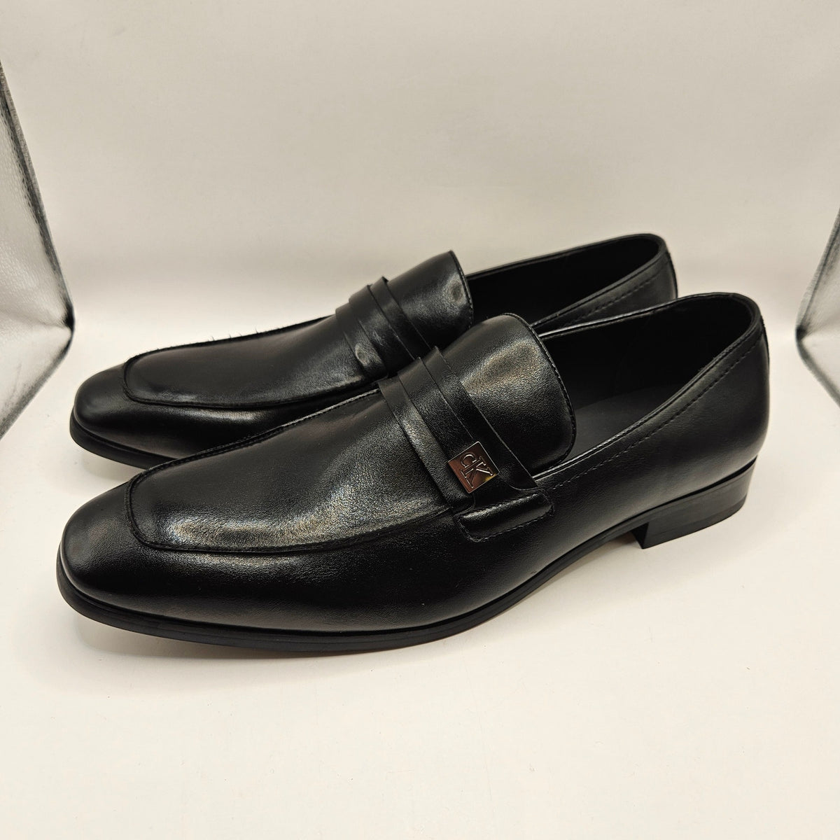 CALVIN KLEIN MEN'S 13 CMJIMNON-R JAMESON LOAFER BLACK SLIP-ON DRESS SHOES NWOB