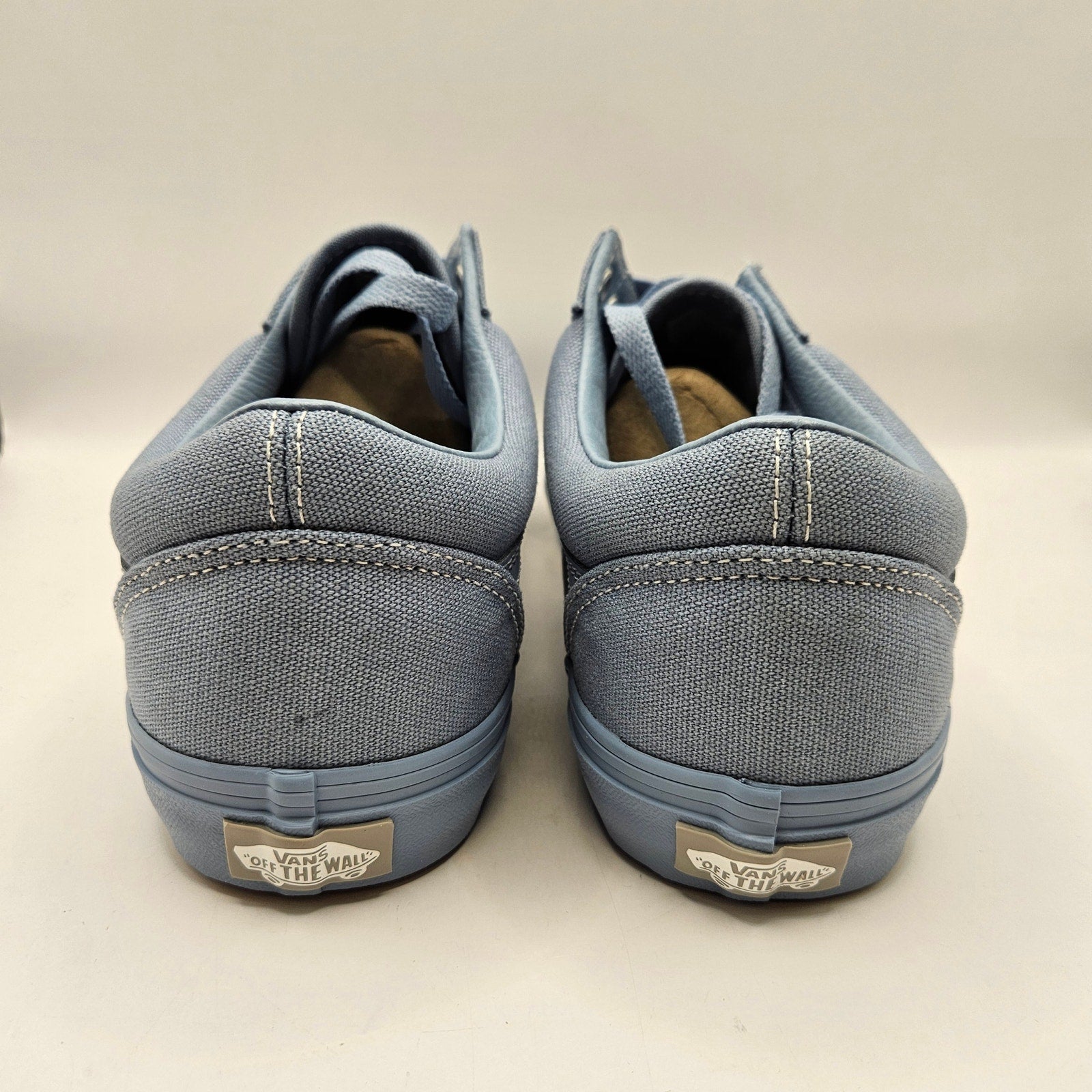 VANS MEN'S 9.5 OLD SKOOL PASTEL MONO DUSTY BLUE LOW TOP SNEAKER NWOB