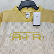 NIKE WOMEN'S SMALL AIR FOOTBALL JERSEY DRESS GOLDEN WHITE FN2253-700 NWT