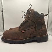 RED WING MEN'S 11 EE WIDE 415 DYNAFORCE 6 IN WP SOFT TOE WORK BOOTS BROWN NWOB