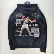 SHOE PALACE X MUHAMMAD ALI 2XL THE GREATEST OF ALL TIME GRAPHIC HOODY BLK