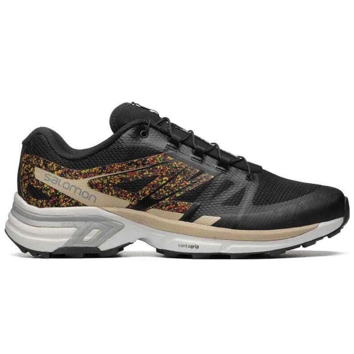 SALOMON MEN'S 11 XT-WINGS 2 MINDFUL BLK GRAY TRAIL SHOES NIB