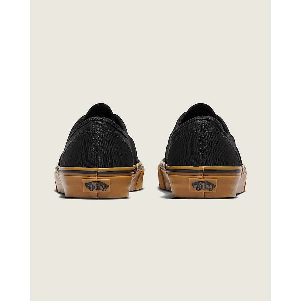VANS MEN'S 10 AUTHENTIC BLACK RUBBER LOW TOP SNEAKER NIB VN000TSVBXH
