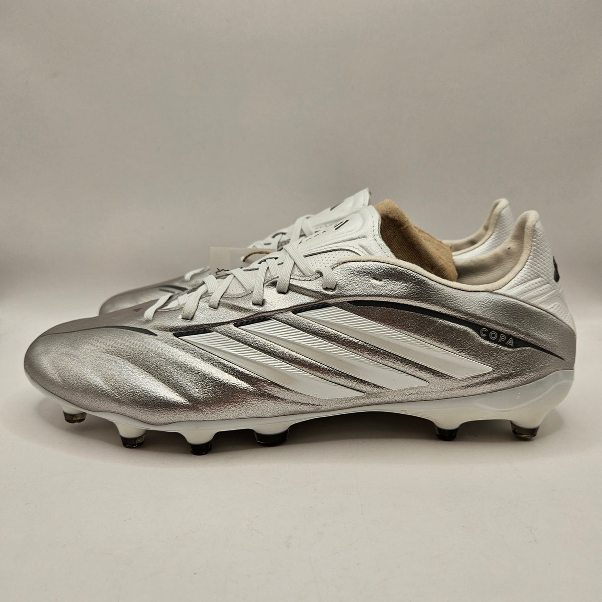 ADIDAS MEN'S 9 COPA PURE IV PRO FIRM GROUND SOCCER CLEATS ICE SILVER NWOB JQ0423
