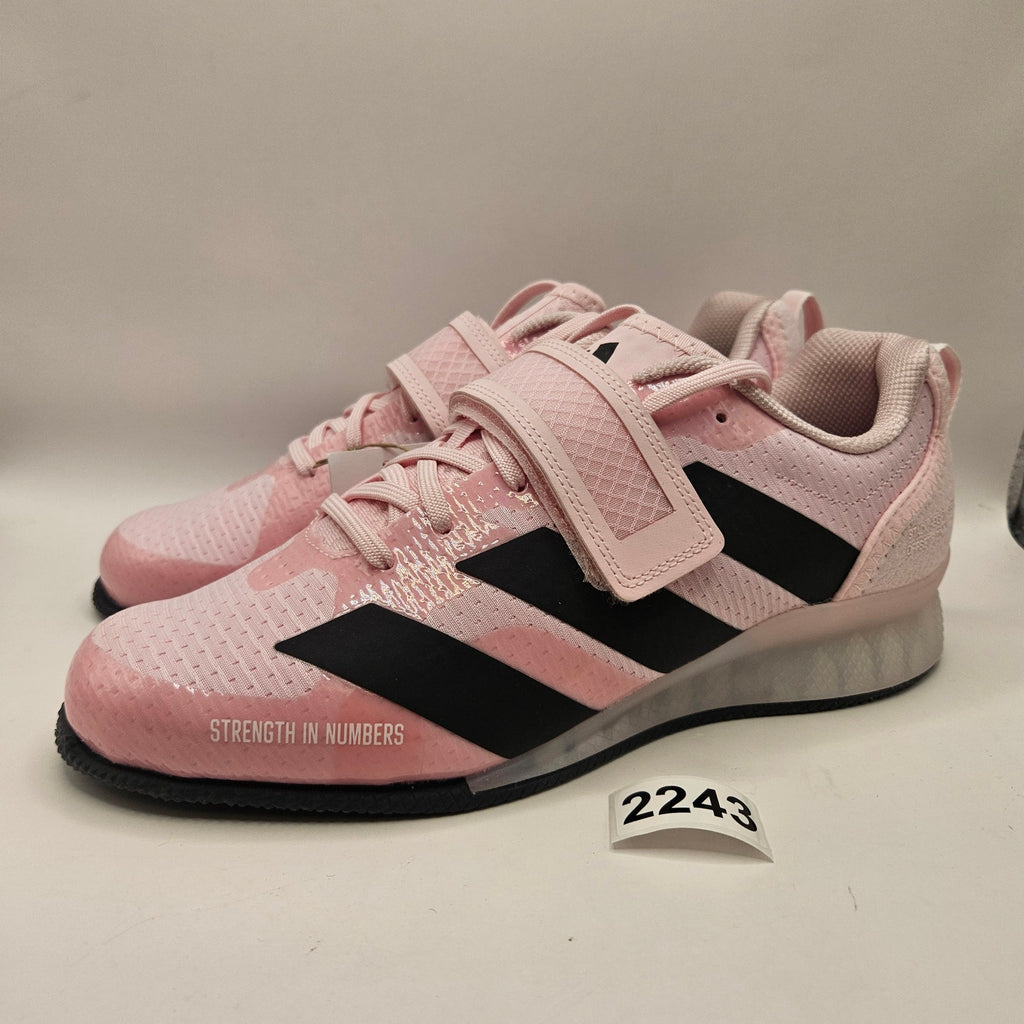 ADIDAS MEN'S 8.5 ADIPOWER 3 JP9873 WEIGHTLIFTING SHOES PINK BLACK NWOB