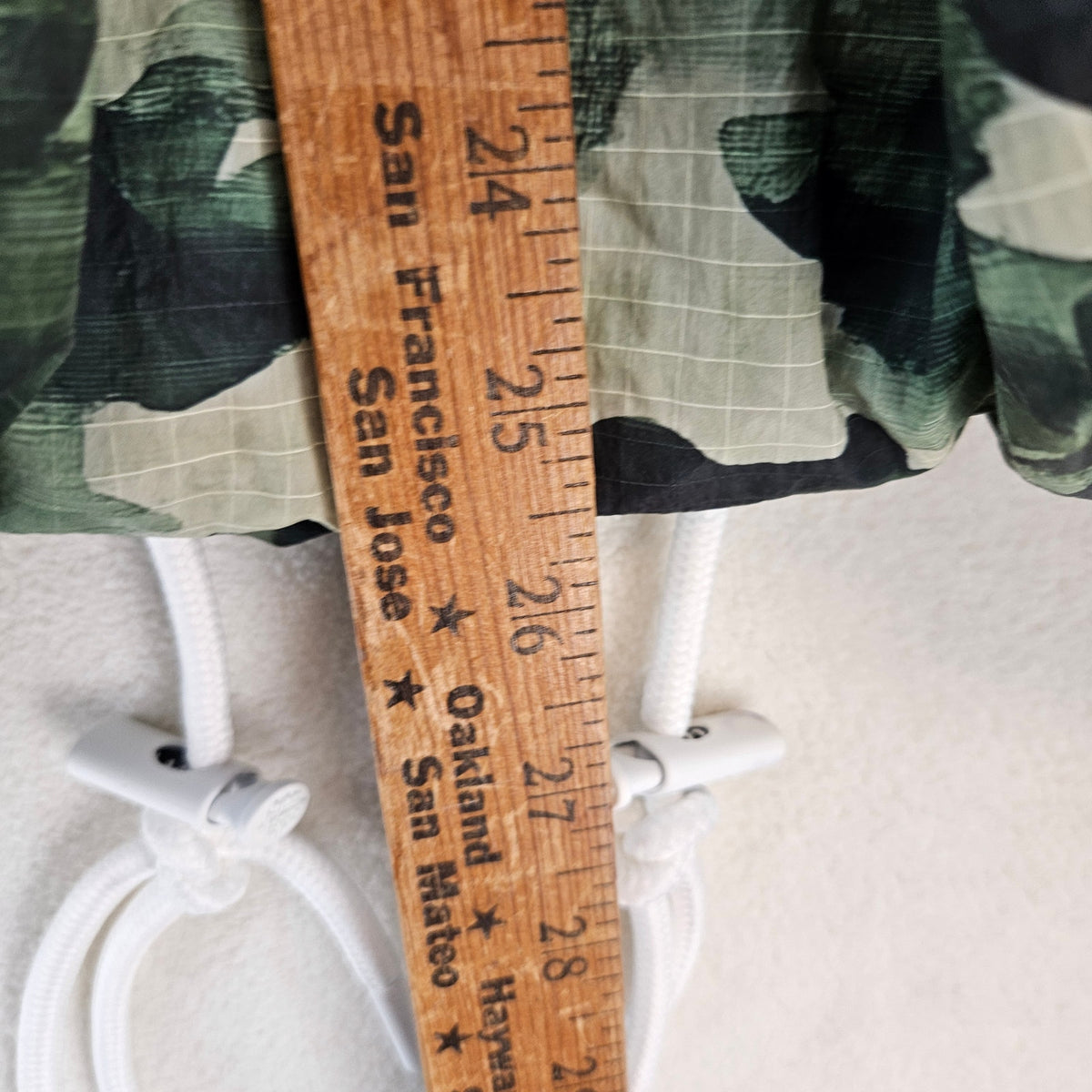FP MOVEMENT FREE PEOPLE WOMEN'S LARGE CAMO READY SET GO WINDBREAKER JACKET GREEN