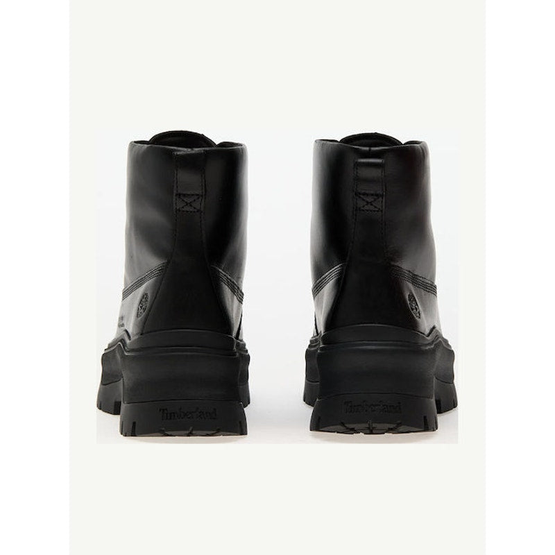 TIMBERLAND WOMEN'S 9 ROXIE LANE LACE UP BOOT BLACK FULL GRAIN NIB