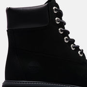 TIMBERLAND WOMEN'S 9.5 HERITAGE PLATFORM 6-INCH WATERPROOF BOOT BLACK NUBUCK NIB