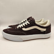 VANS MEN'S 6.5 GILBERT CROCKETT PRO SKATE SHOES DARK BROWN SUEDE POPCUSH