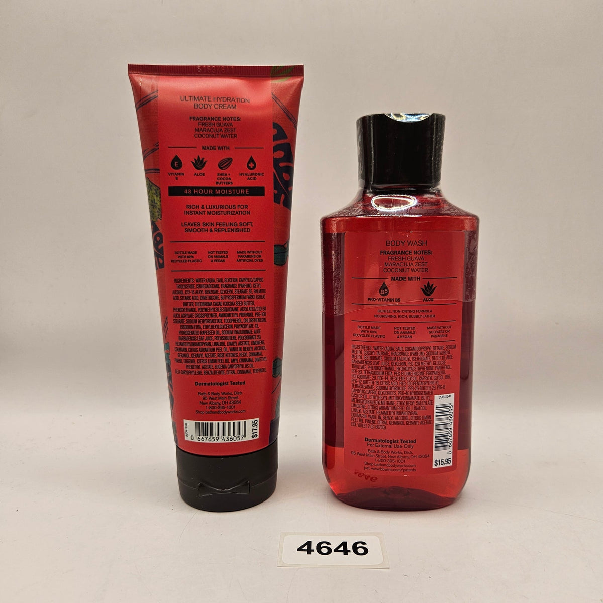 BATH & BODY WORKS VIVAS BRAZIL BODY CREAM 8OZ + BODY WASH 10OZ COMBO PACK