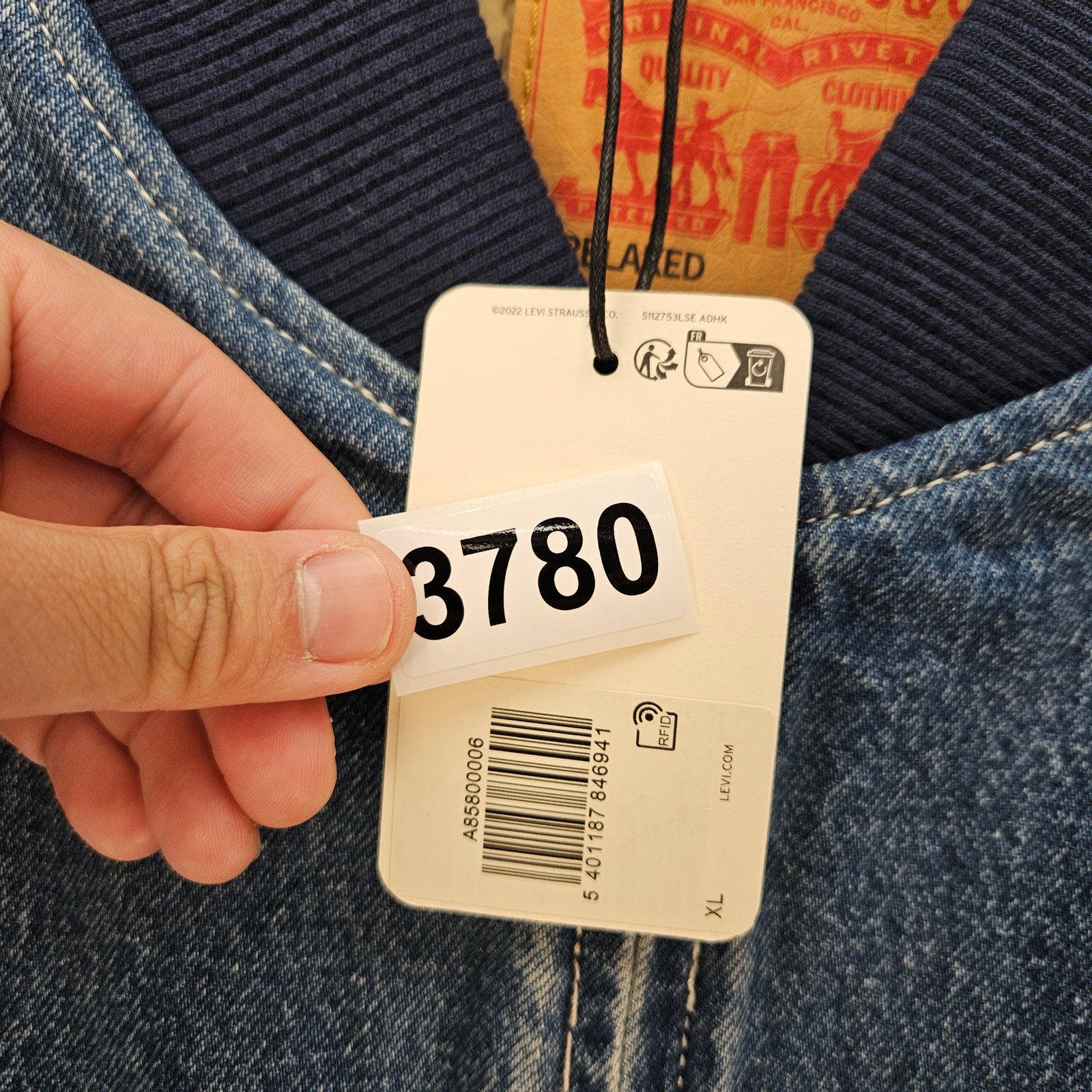 LEVI'S MEN'S XL SANSOME VEST INSULATED SUNBURNT MEDIUM WASH NWT