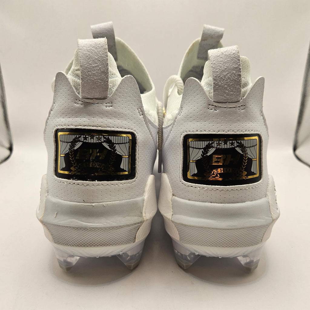 UNDER ARMOUR MEN'S 13 HARPER 9 PRO TPU CLEATS WHITE GRAY GOLD 3027444-100 NWOB