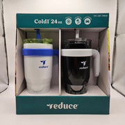 REDUCE COLD1 24OZ INSULATED TUMBLERS 2 PACK COMBO BLACK WHITE