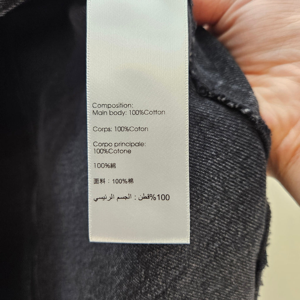 3.1 PHILLIP LIM DENIM WRAP SKIRT WOMEN'S SIZE 0 WASHED BLACK MSRP $450 NWT