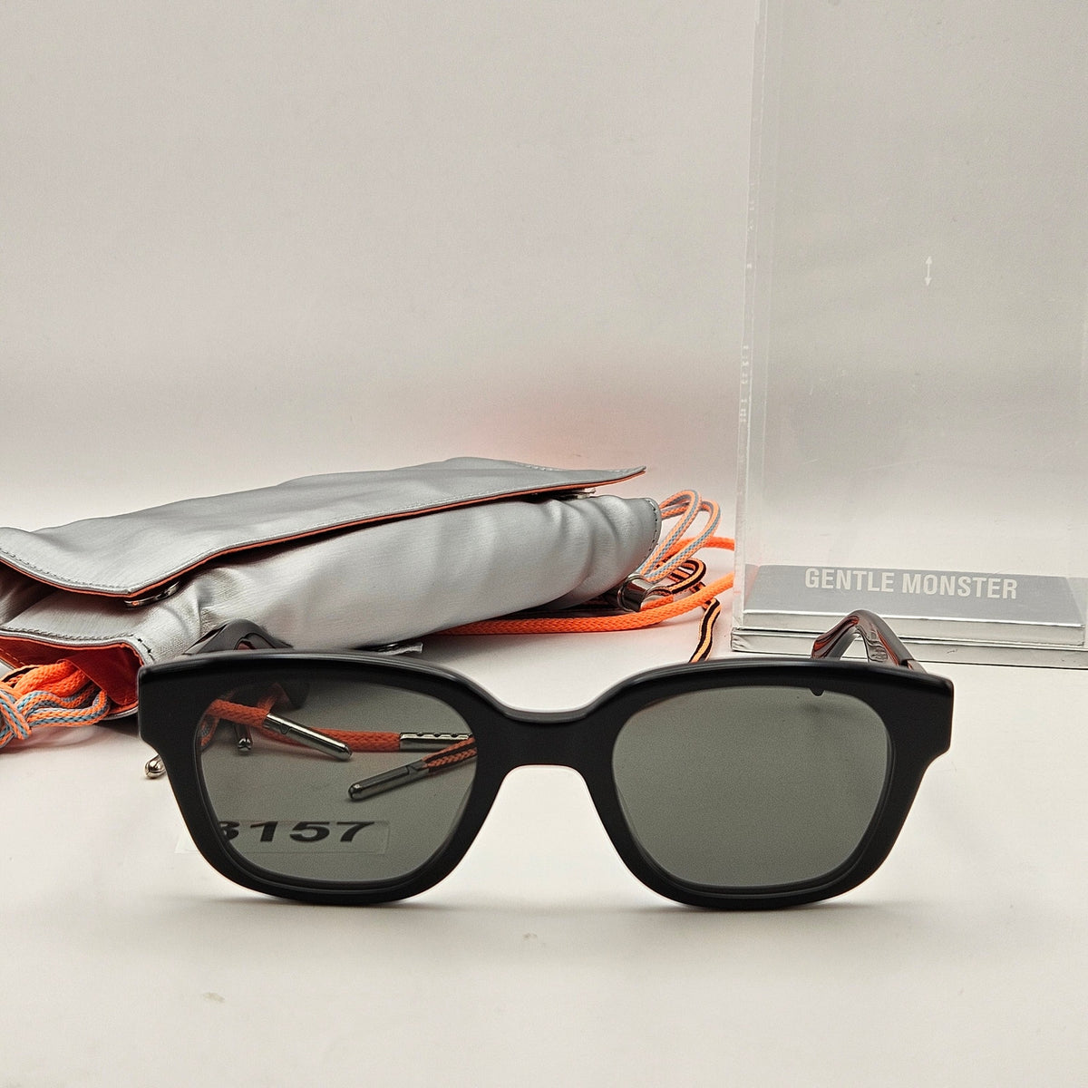 AMBUSH X GENTLE MONSTER CARABINER 1 01 BLACK SUNGLASSES NIB