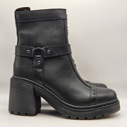 DR MARTENS WOMEN'S 10 SPENCE HRNS HEELED HARNESSED BOOT SMOOTH RUGGED 42614001