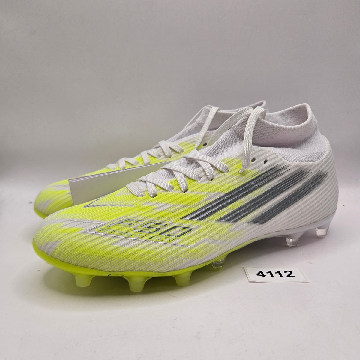 ADIDAS WOMEN'S 7.5 F50 SPARKFUSION LEAGUE SOCCER CLEATS FG AG WHITE NWOB JP8350