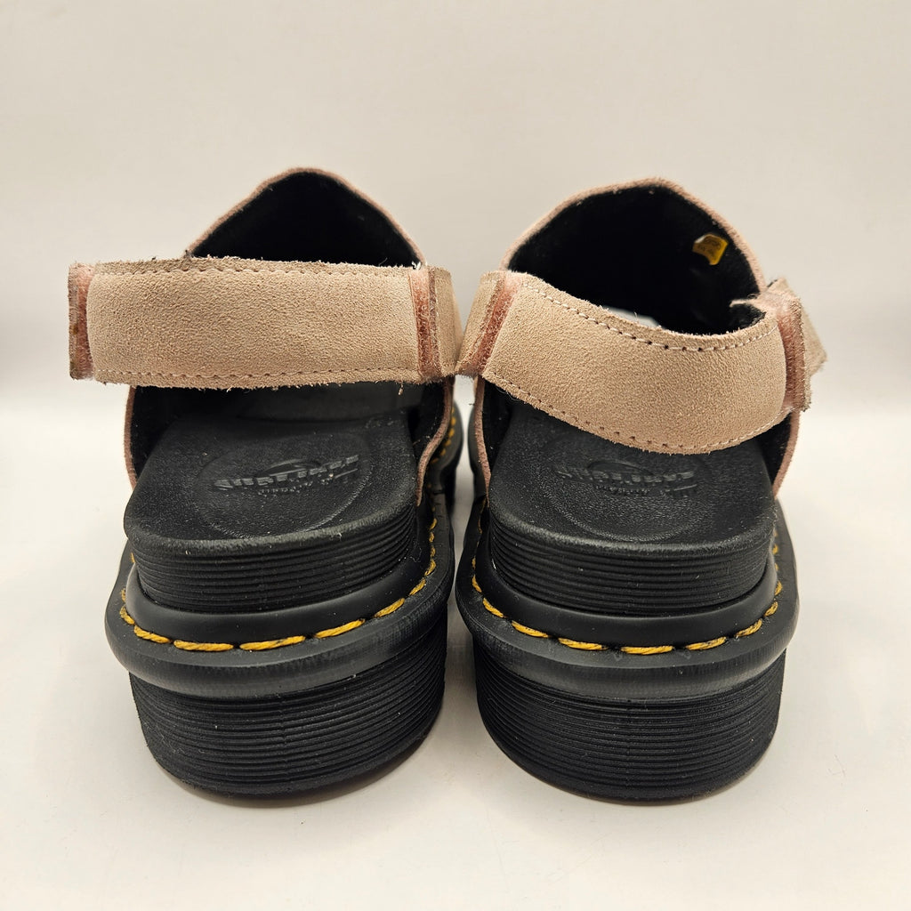 DR MARTENS WOMEN'S 7 KOLE ZEBRILUS SANDALS SUEDE POWDER PINK NJ004 NWOB