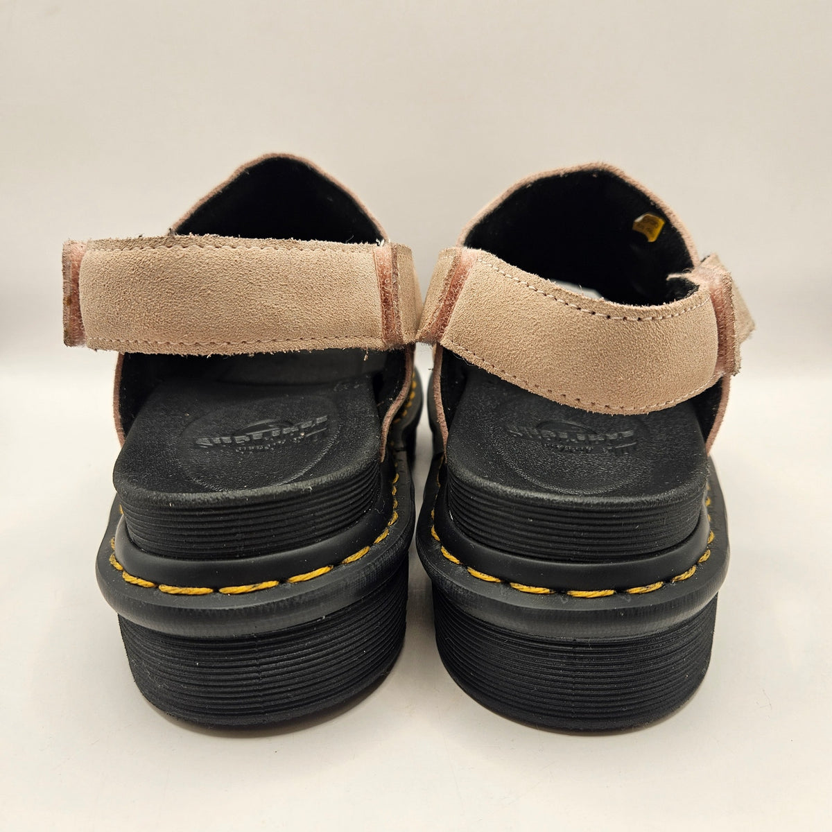 DR MARTENS WOMEN'S 7 KOLE ZEBRILUS SANDALS SUEDE POWDER PINK NJ004 NWOB