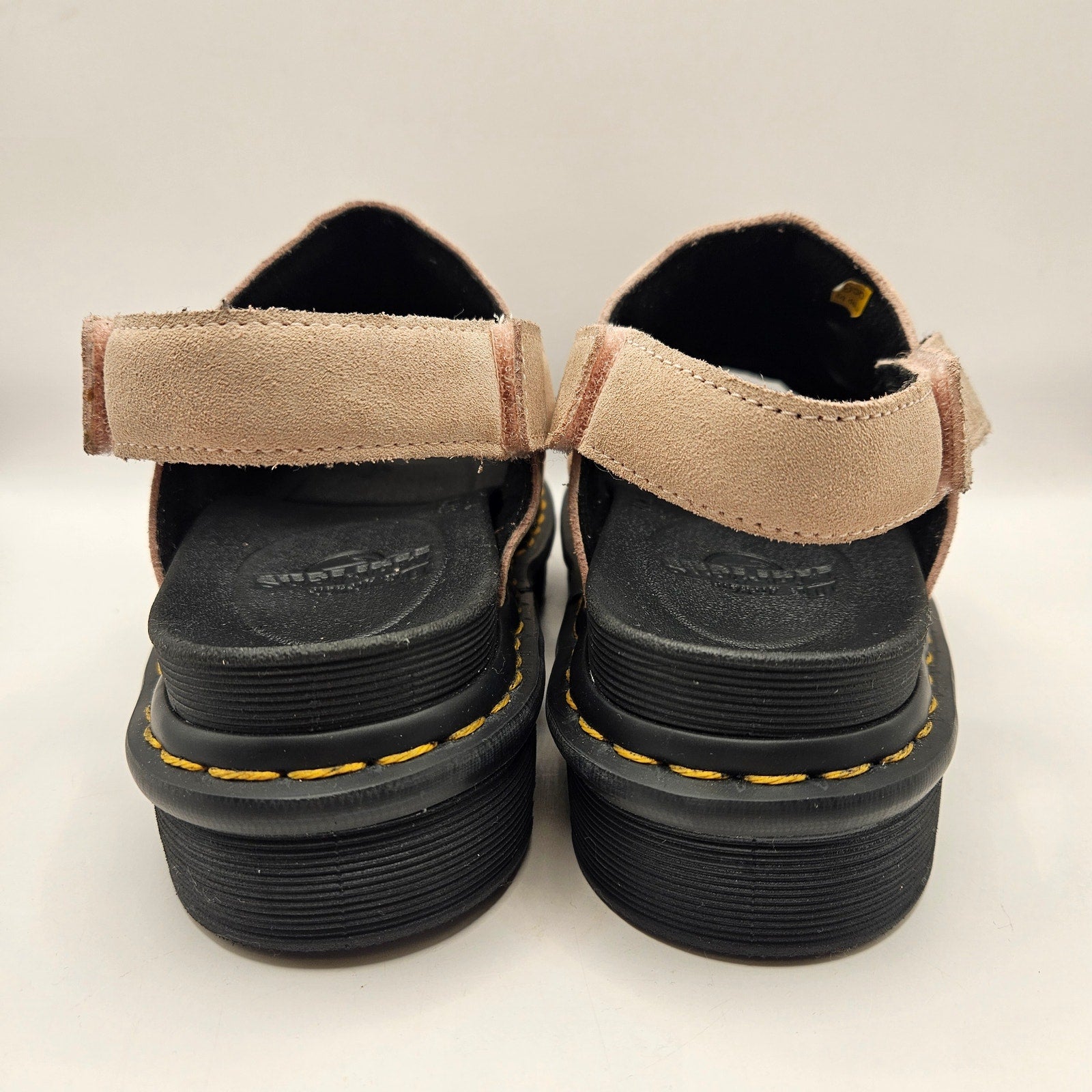 DR MARTENS WOMEN'S 7 KOLE ZEBRILUS SANDALS SUEDE POWDER PINK NJ004 NWOB