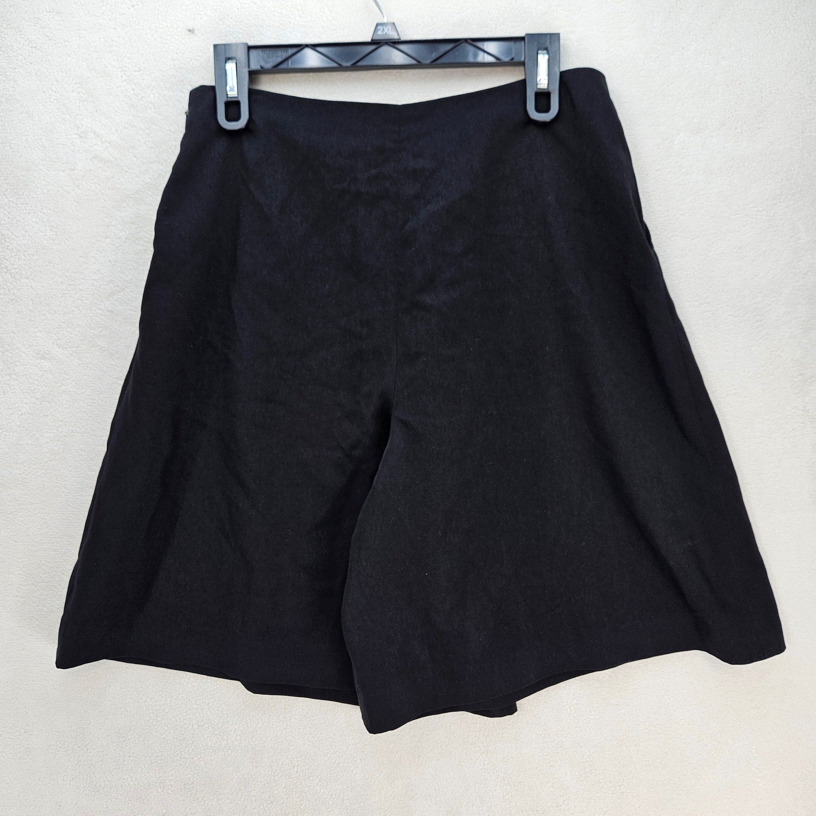 LAUREN RALPH LAUREN WOMEN'S 8 BLACK SKORT PLEATED A LINE SKIRT SHORTS