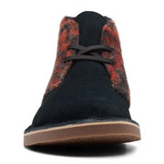CLARKS MEN'S 10.5 BUSHACRE 3 CHUKKA BOOT BLADE SUEDE WOOL PRINT 68658