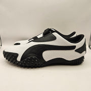 PUMA MOSTRO MEN'S 11 PERFORATED LEATHER PACK SNEAKERS WHITE BLACK 397331-01