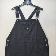 VANS WOMEN'S XXL BLACK OVERALL SIRELLE BLACK COTTON RELAXED FIT