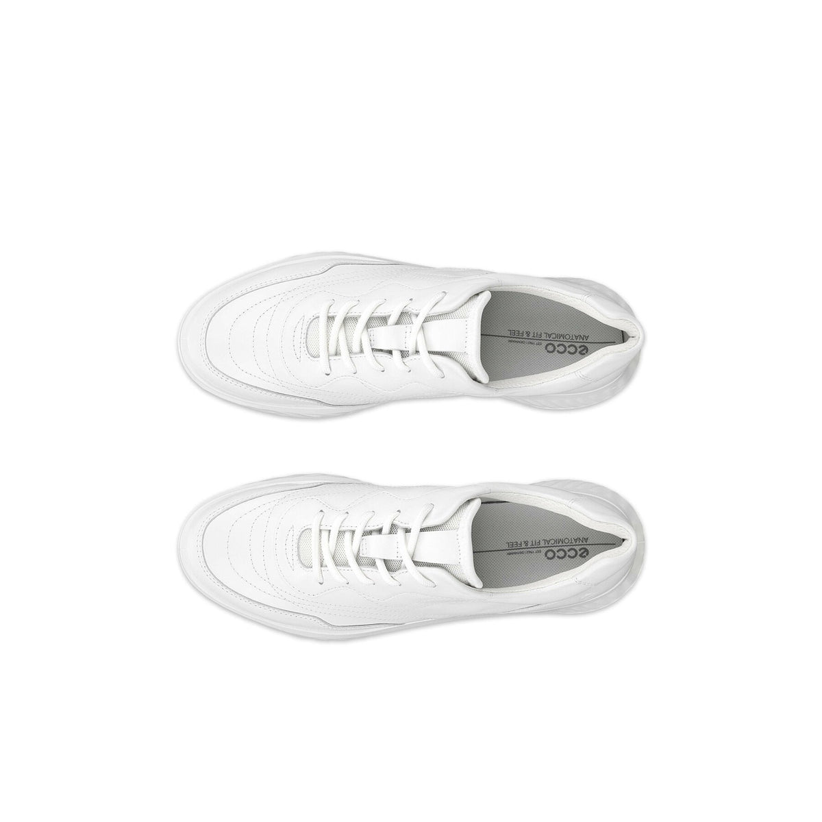 ECCO WOMEN'S 41 ATH-1FTR WHITE LEATHER SNEAKER NIB NO LID 20569301007