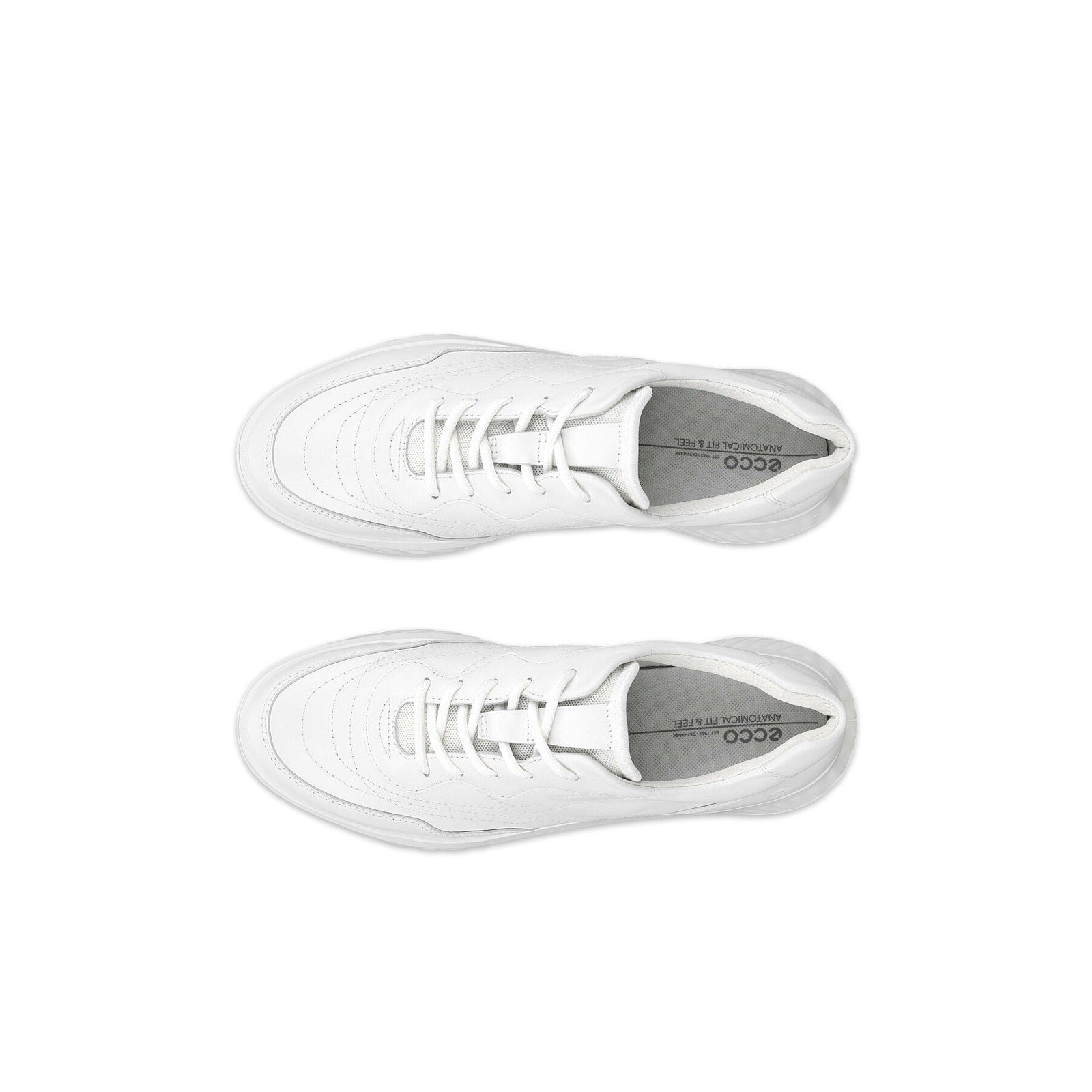 ECCO WOMEN'S 41 ATH-1FTR WHITE LEATHER SNEAKER NIB NO LID 20569301007