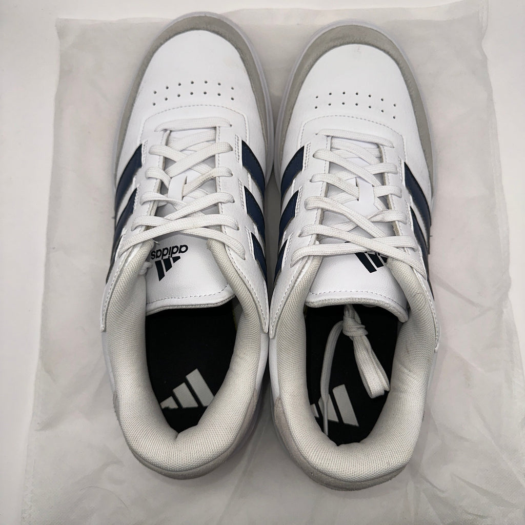 Adidas Courtblock Mens sz 13 Tennis Shoe IG6862 White/Black/Gray