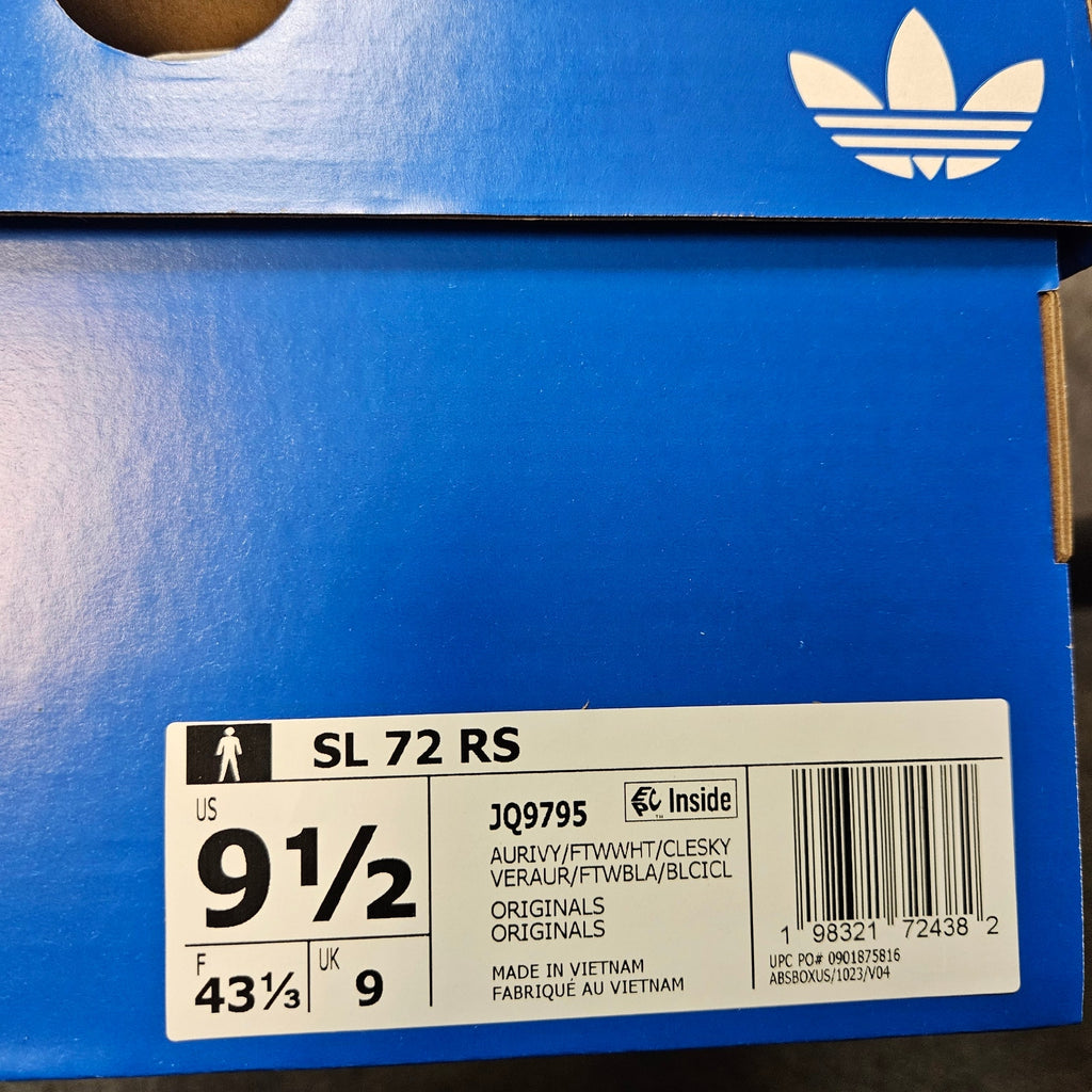 ADIDAS ORIGINALS MEN'S 9.5 SL 72 RS JQ9795 NIB LOW TOP SNEAKERS