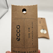 LOT OF 3 - ECCO PREMIUM LACES SPORTY ROUND 120CM WHITE 1X3PAIRS