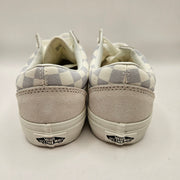 VANS WOMEN'S 6 OLD SKOOL CHECKERBOARD GRAY WHITE NWOB