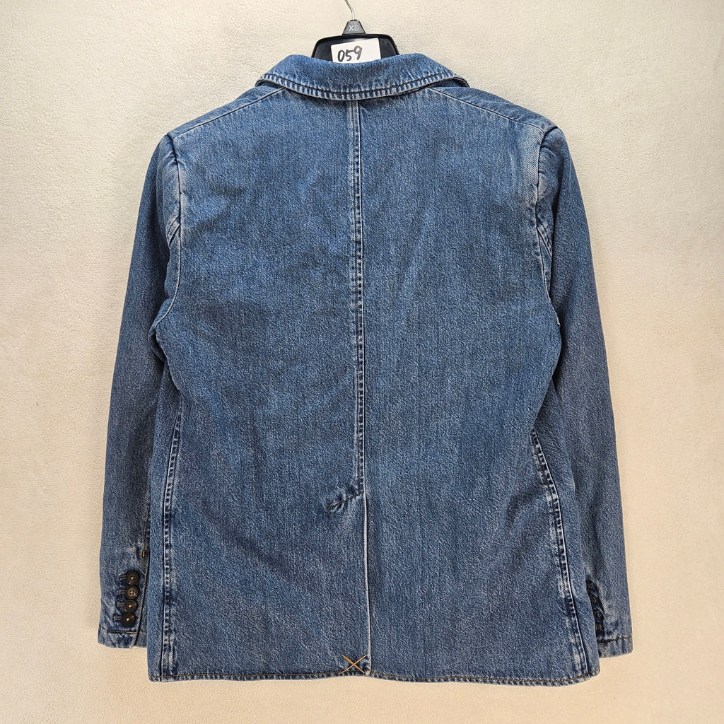 LEVI'S WOMEN'S SMALL STELLA RELAXED BLAZER MEDIUM WASH 001FX0001 NWT