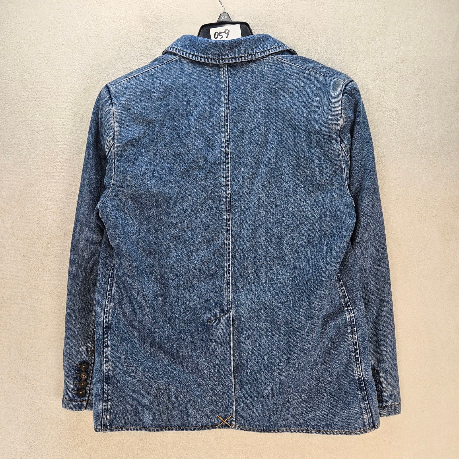 LEVI'S WOMEN'S SMALL STELLA RELAXED BLAZER MEDIUM WASH 001FX0001 NWT