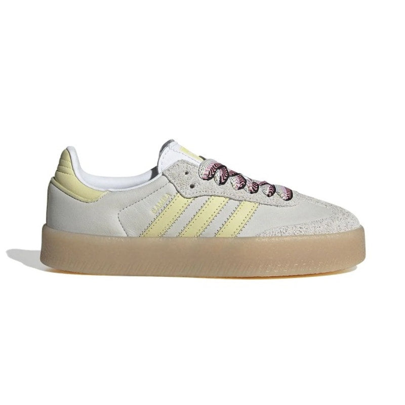 ADIDAS ORIGINALS WOMEN'S 11 SAMBAE OG SNEAKERS GREY BUTTER YELLOW JI2739 NWT