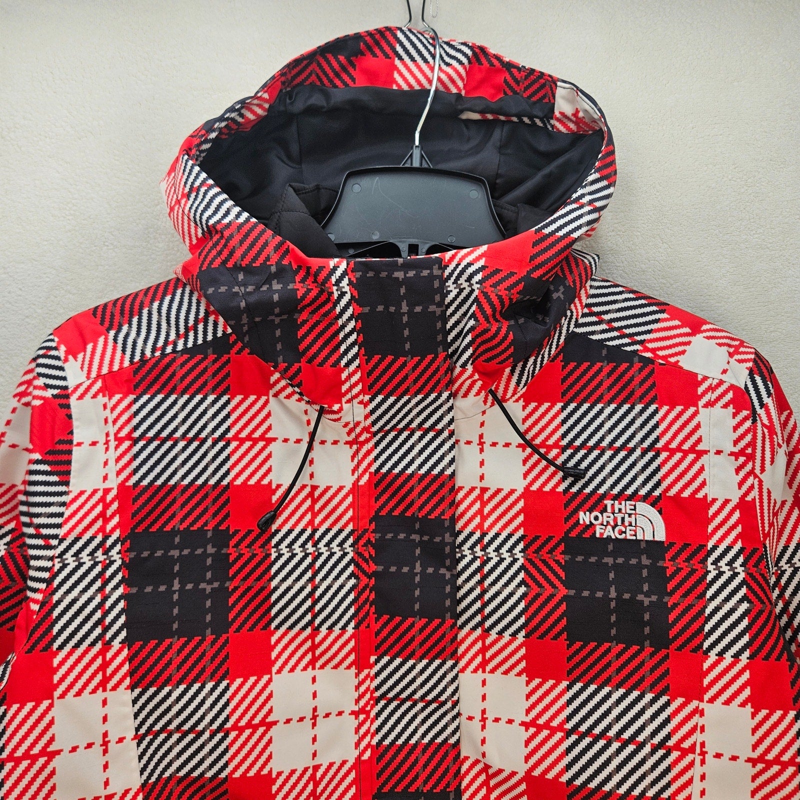 THE NORTH FACE WOMEN L MONARCH TRICLIMATE JACKET 3-IN-1 HOODED JACKET FIERY NWT