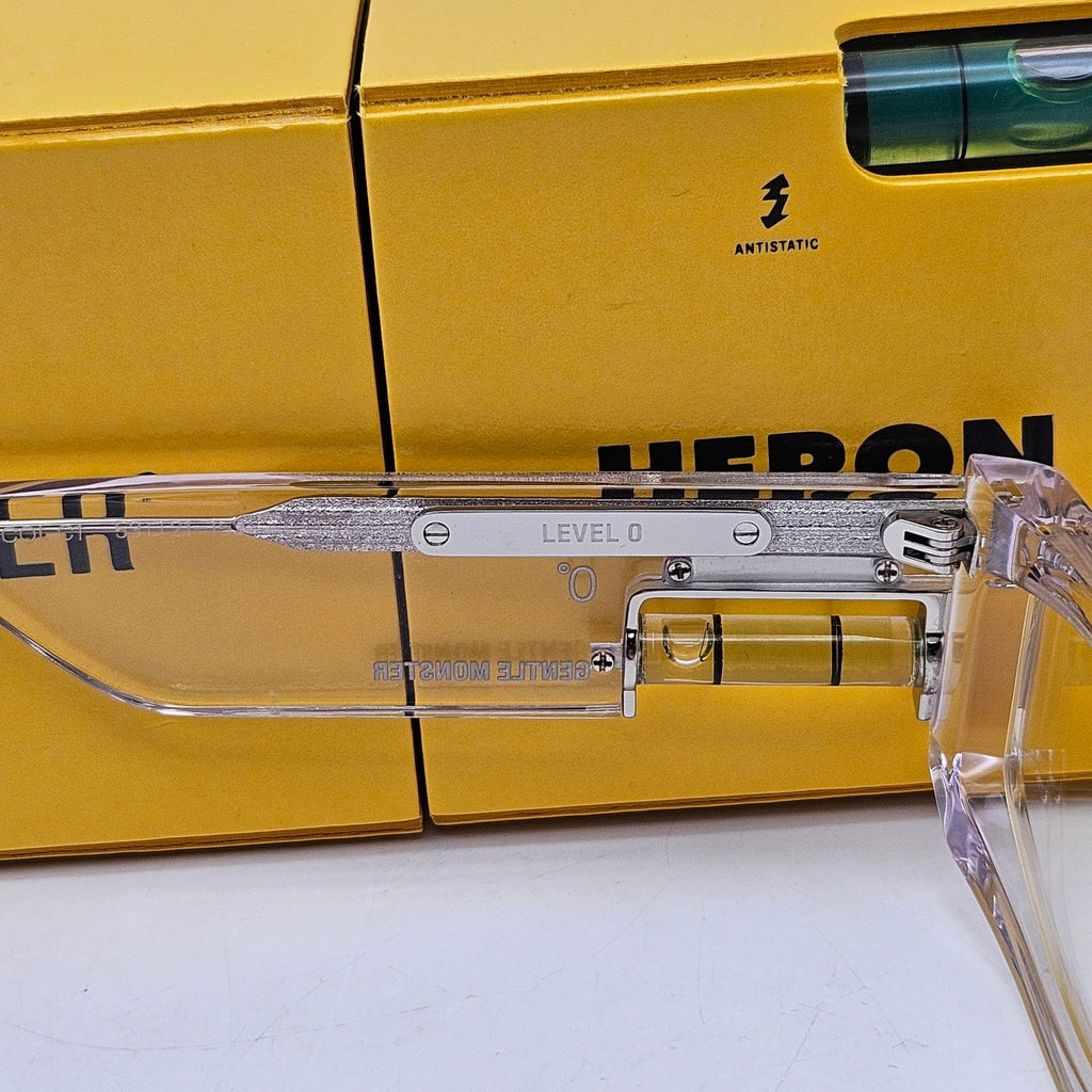 HERON PRESTON X GENTLE MONSTER LEVEL 0 CLEAR BUBBLE LEVEL GLASSES RARE NIB