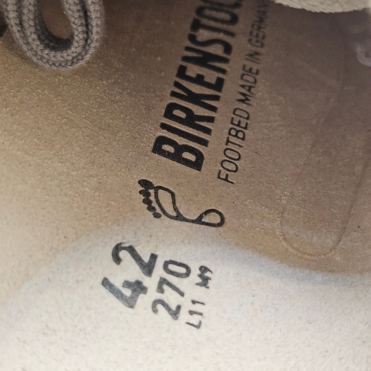 BIRKENSTOCK MEN'S 9 BEND LOW LIGHT GREY TEXTILE LOW TOP SNEAKER MADE IN GERMANY
