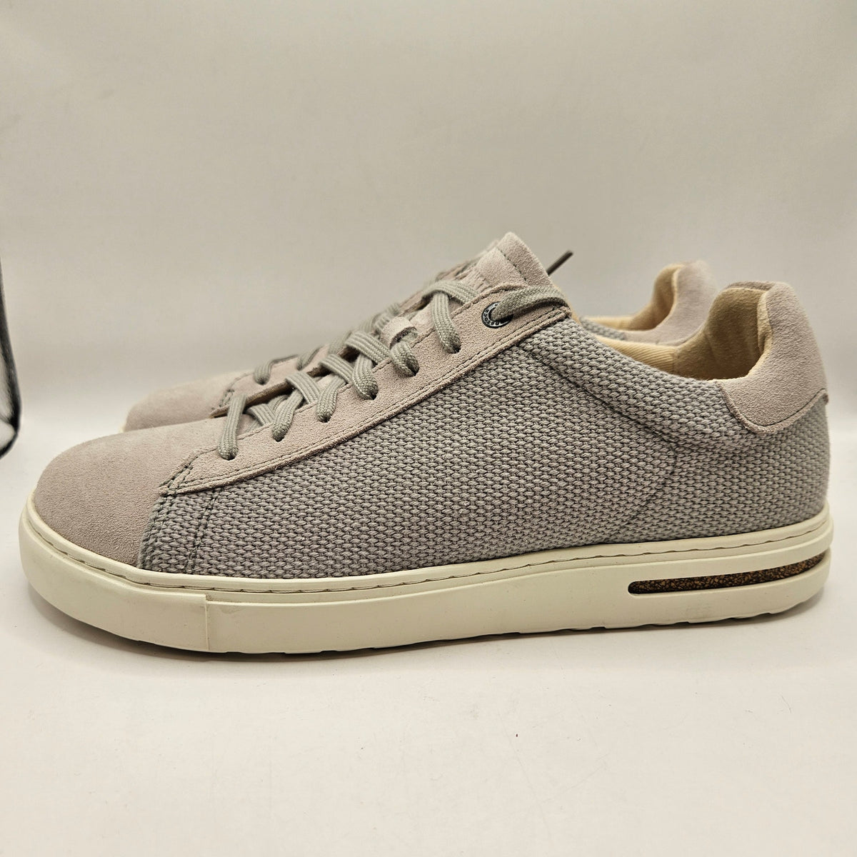 BIRKENSTOCK MEN'S 9 BEND LOW LIGHT GREY TEXTILE LOW TOP SNEAKER MADE IN GERMANY