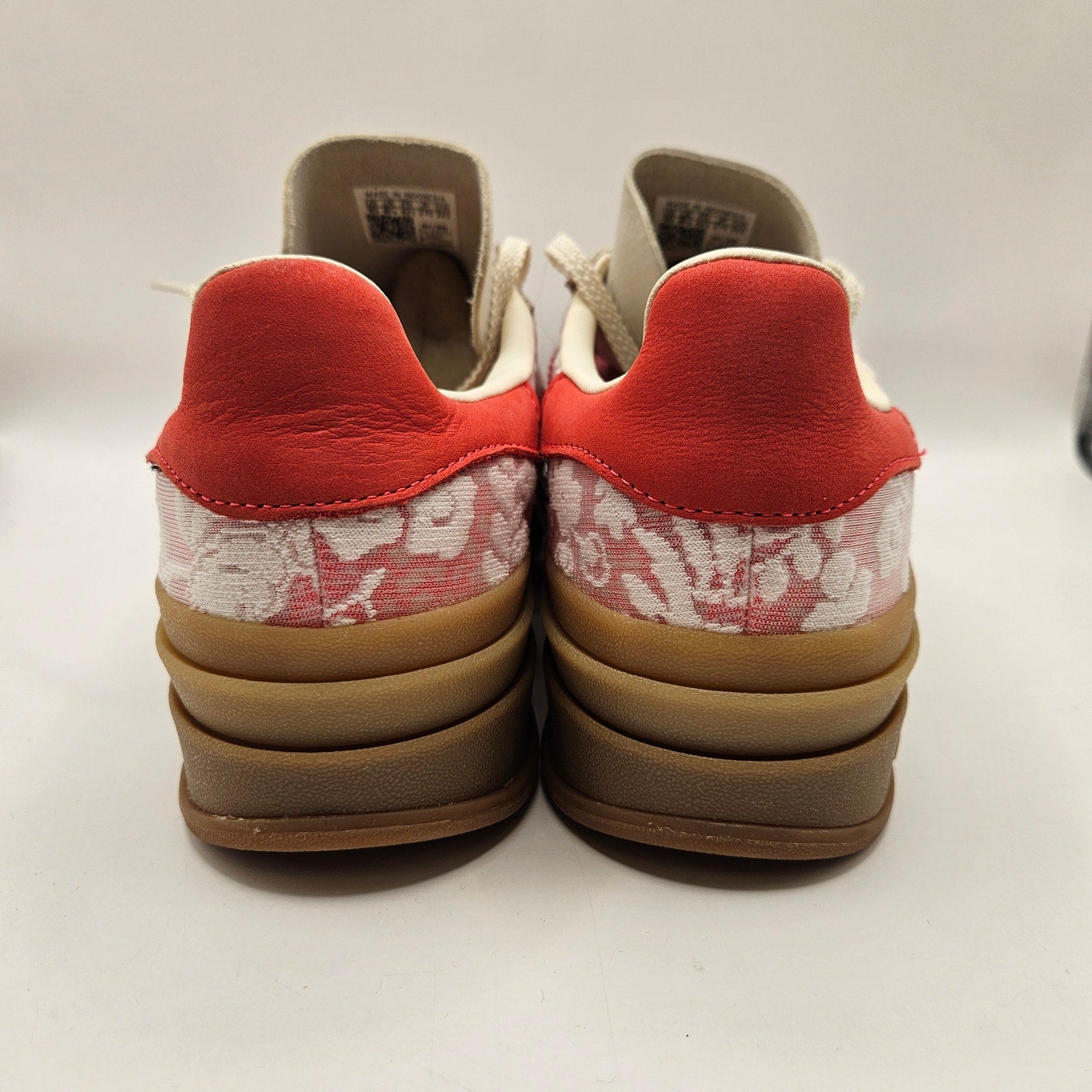ADIDAS ORIGINALS X LIBERTY LONDON WOMEN'S 10 GAZELLE BOLD JR8885 NWOB FLORAL RED
