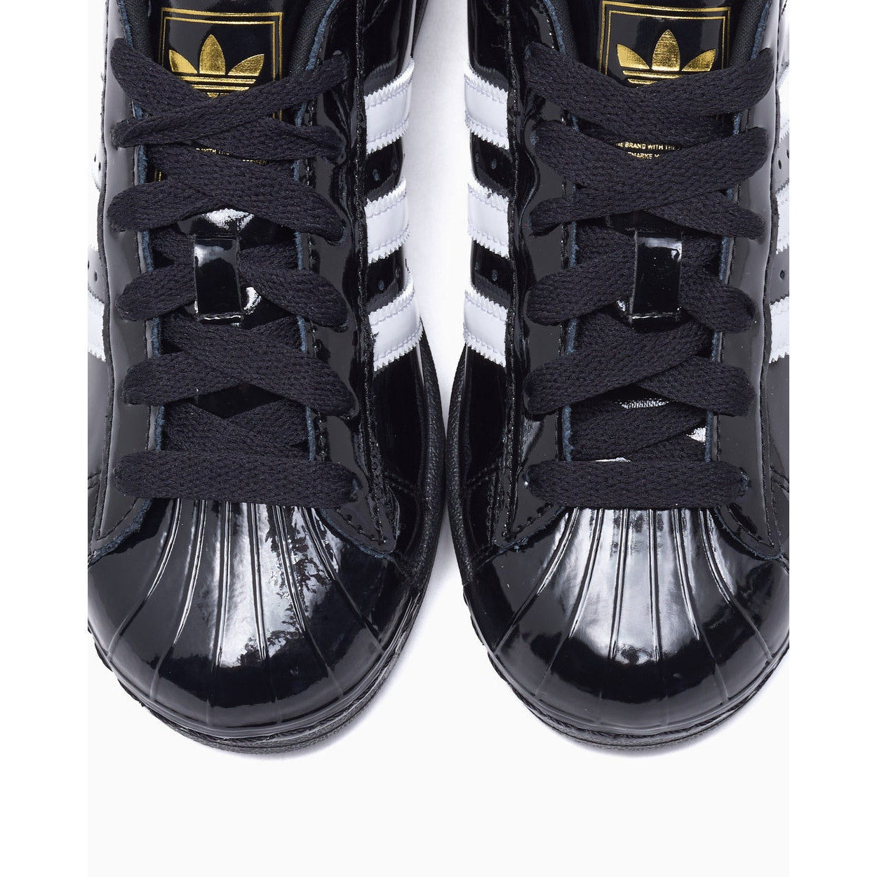 ADIDAS ORIGINAL WOMEN'S 8 SUPERSTAR II 2 PATENT LEATHER CORE BLK WHT NIB JS4009