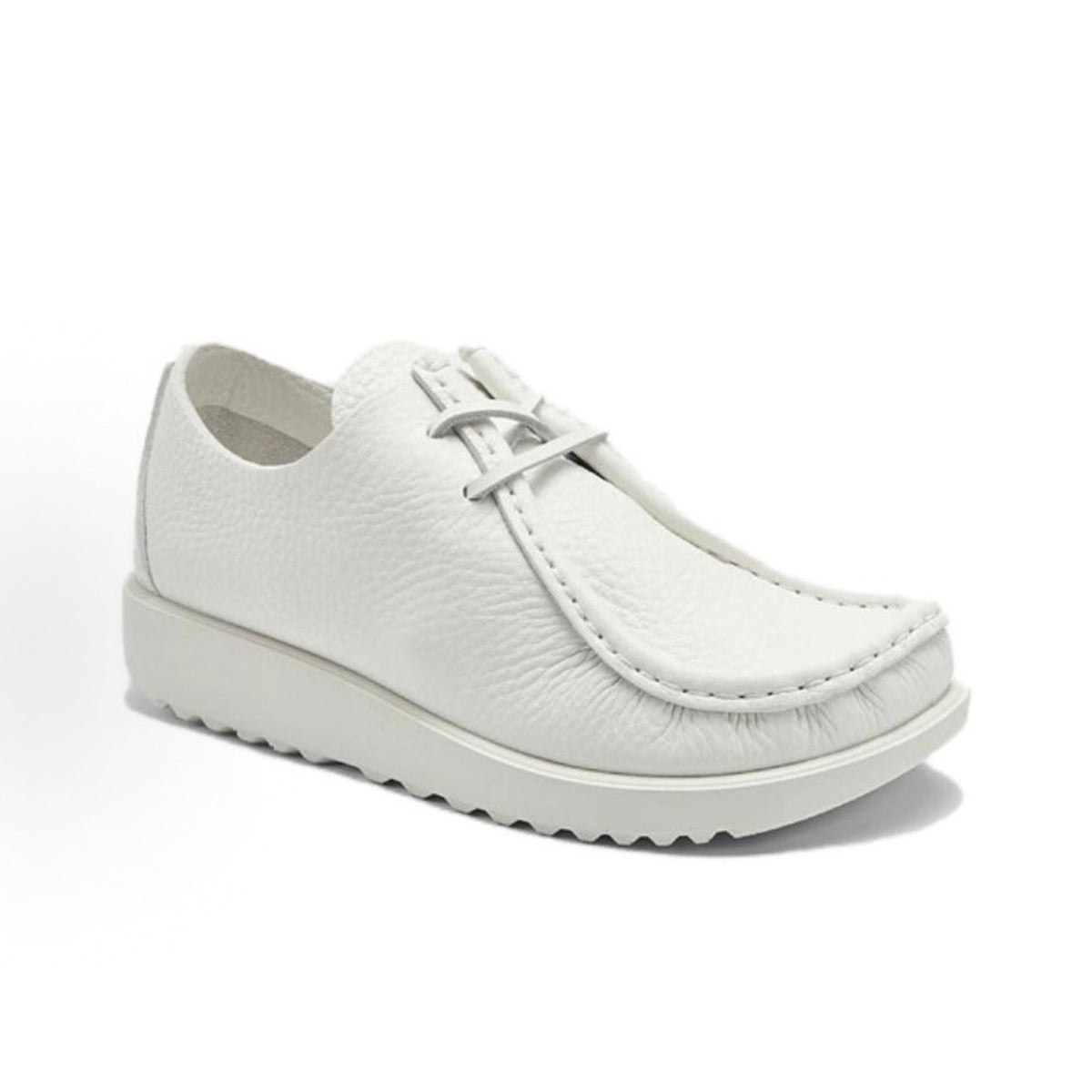 ECCO AT. KOLLEKTIVE MEN'S 45 WHITE LEATHER JOKE LACE SHOE NIB 39059491125