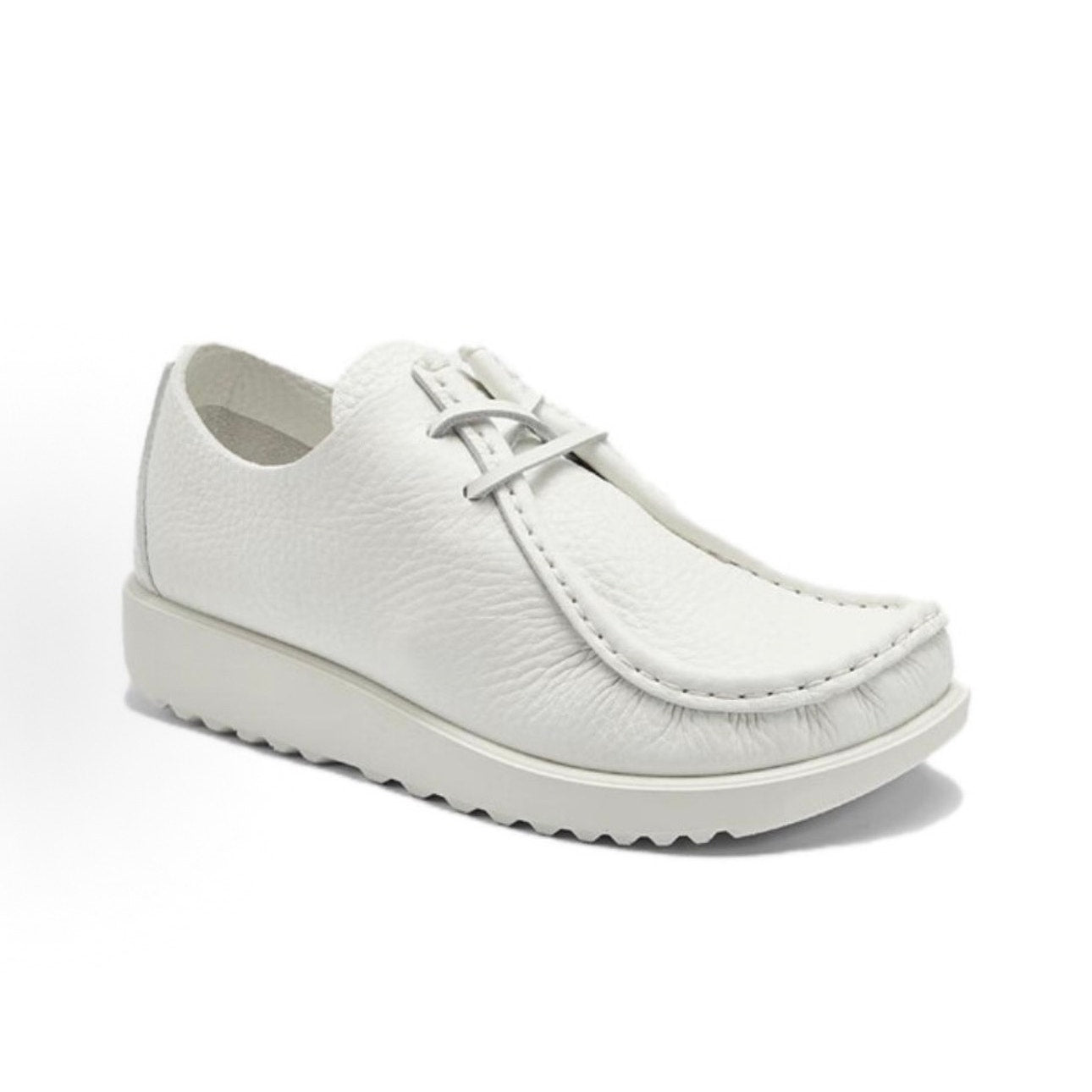ECCO AT. KOLLEKTIVE MEN'S 45 WHITE LEATHER JOKE LACE SHOE NIB 39059491125