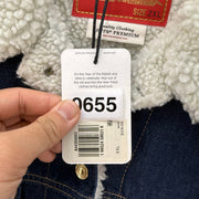 LEVI'S LIMITED ED WOMEN'S 2XL YEAR OF THE RABBIT 90S TRUCKER SHERPA JACKET