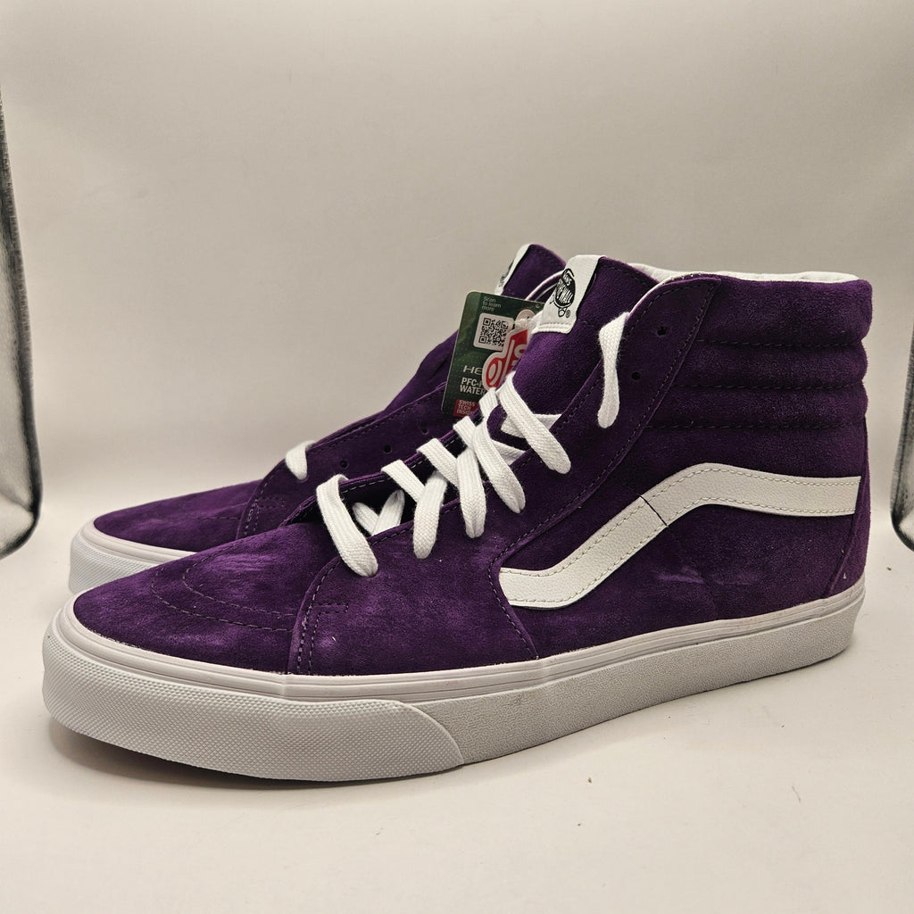 VANS MEN'S 11.5 SK8-Hi PIG SUEDE ACAI PURPLE RARE SNEAKERS NWOB