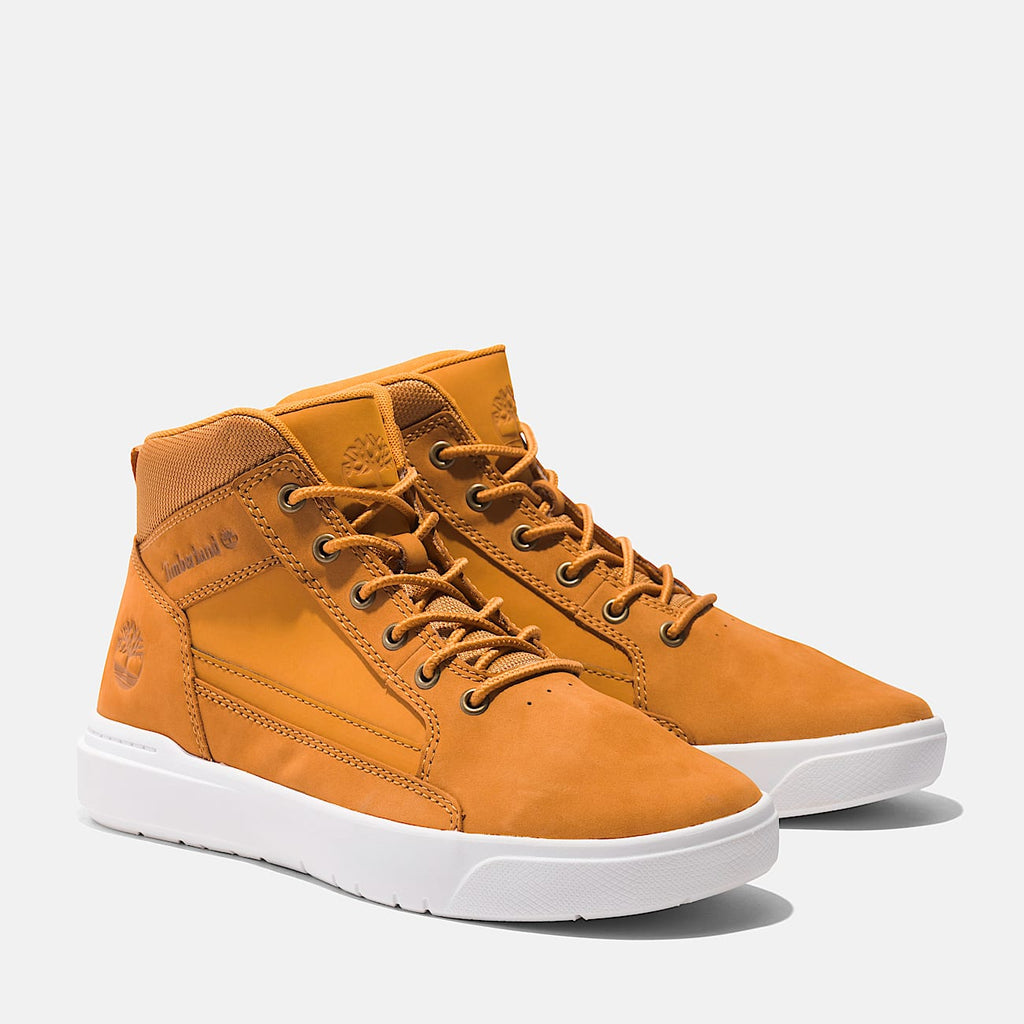 TIMBERLAND MEN'S 13 ALLSTON MID LACE UP SNEAKER WHEAT NUBUCK NIB