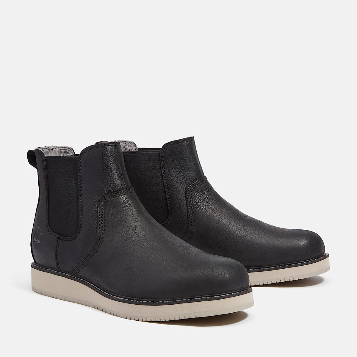 TIMBERLAND MEN'S 12 BRITTON EDGE ESSENTIAL MID CHELSEA BOOT BLACK FULL GRAIN