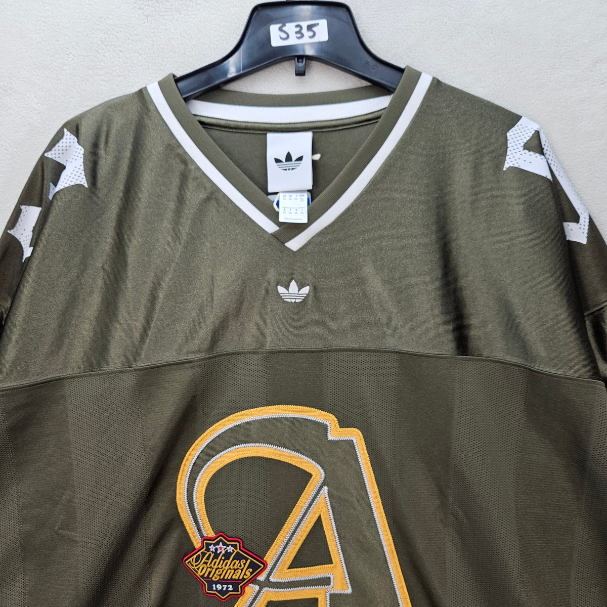 ADIDAS MEN'S XXLARGE ORIGINALS TREFOIL OG 2 IN 1 JERSEY OLIVE STRATA KS5329